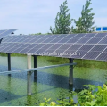 Floating Solar Panel Support System for Aquaculture